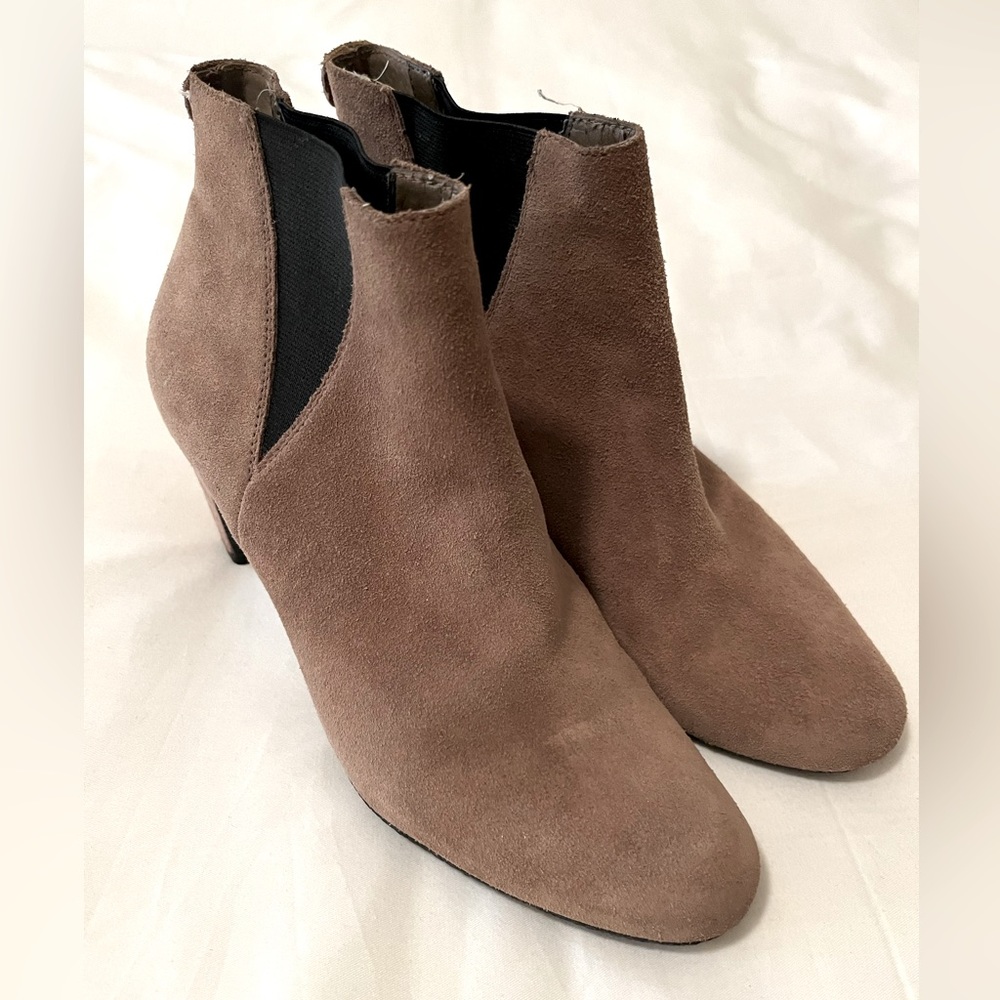 Sam Edelman kitten heel brown boots